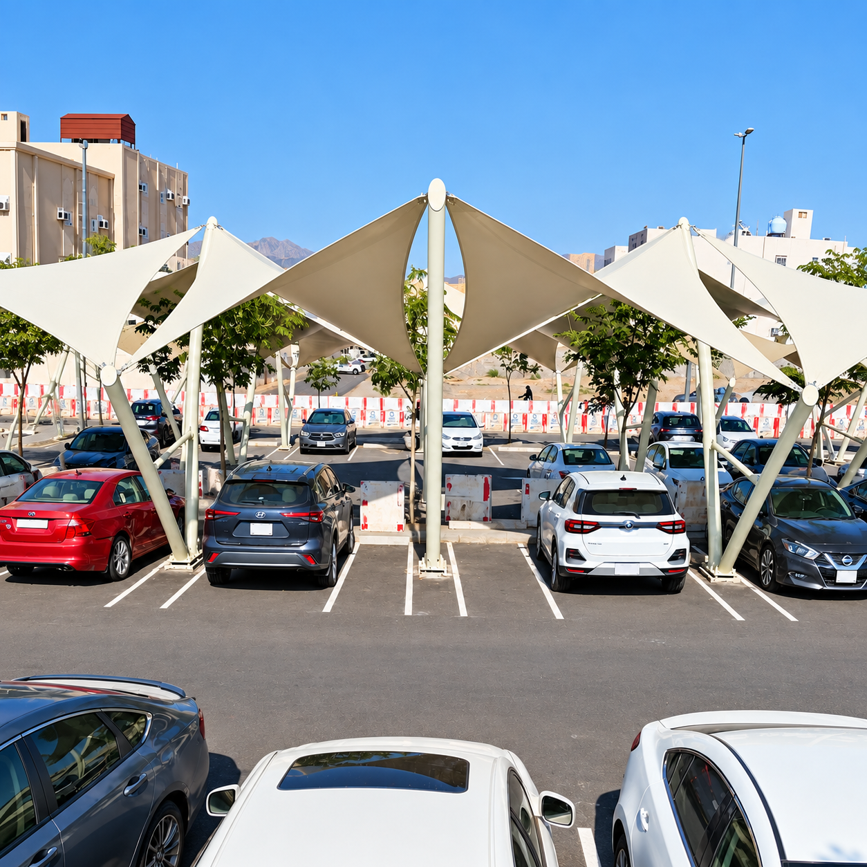 مظلات مواقف سيارات بالرياض
