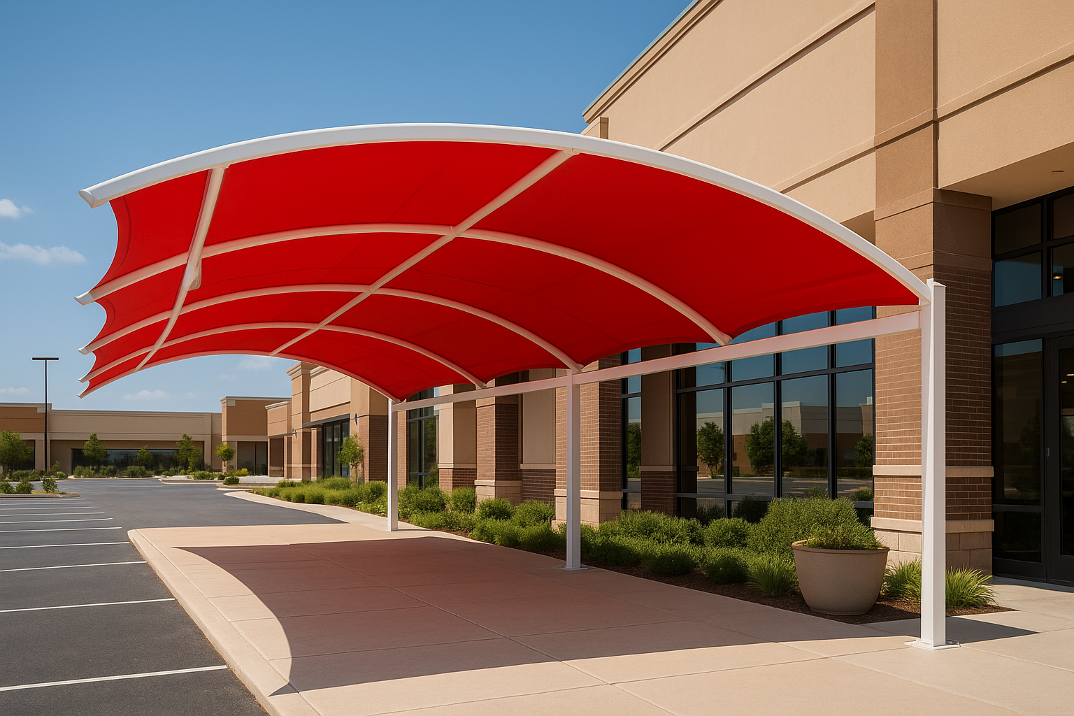 مظلات مواقف سيارات 